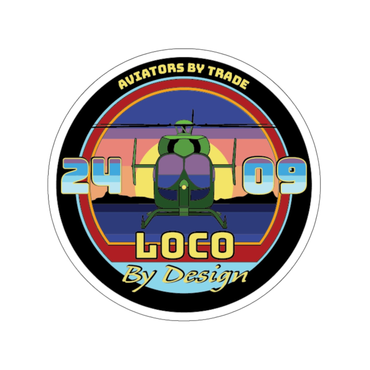 Loco Flight Class Sticker: Modern Cali Style