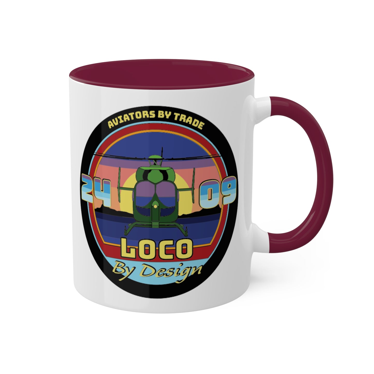 Loco Flight Class Mug: Modern Cali Style, 11oz