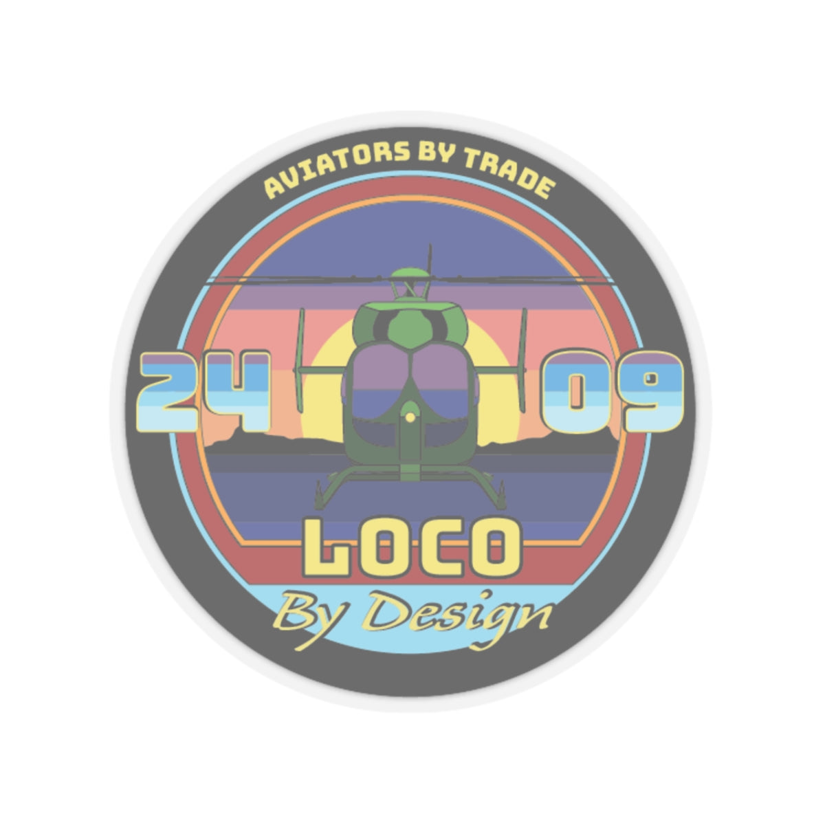 Loco Flight Class Sticker: Modern Cali Style